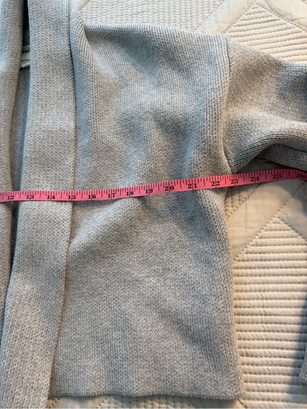 Anthropologie Cozy Gray Open-Front Women’s Yoga Cardigan One Size - Picture 6 of 9